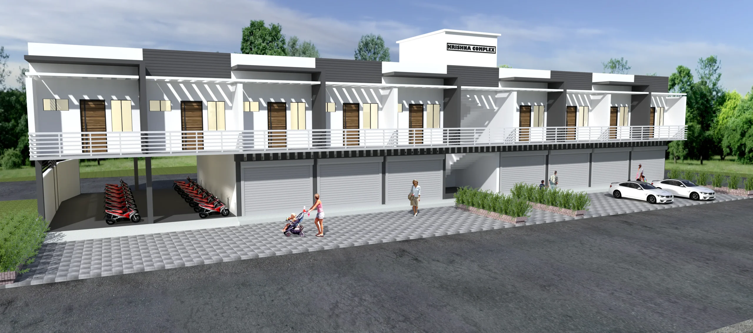 Krishna Complex 1 BK Flats and Shops in Tilda